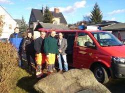 Übergabe Feuerwehrfahreug an die FFw Burkhardtsdorf